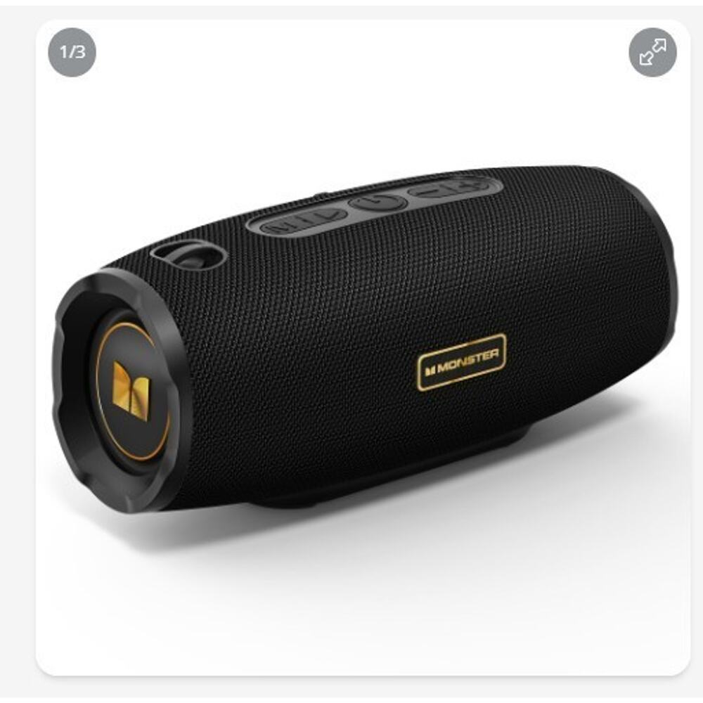 Monster S380 Bluetooth Speaker, Portable Speaker with 40W Stereo Sound, Bluetoot